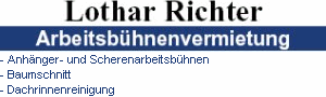Lothar Richter Arbeitsbühnenvermietung